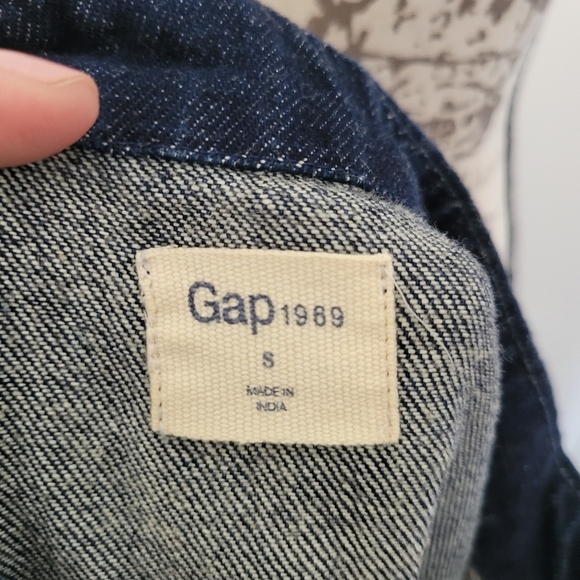 Gap Denim Dark Wash Zip Mini Dress with Pockets Size Small - Picture 8 of 9